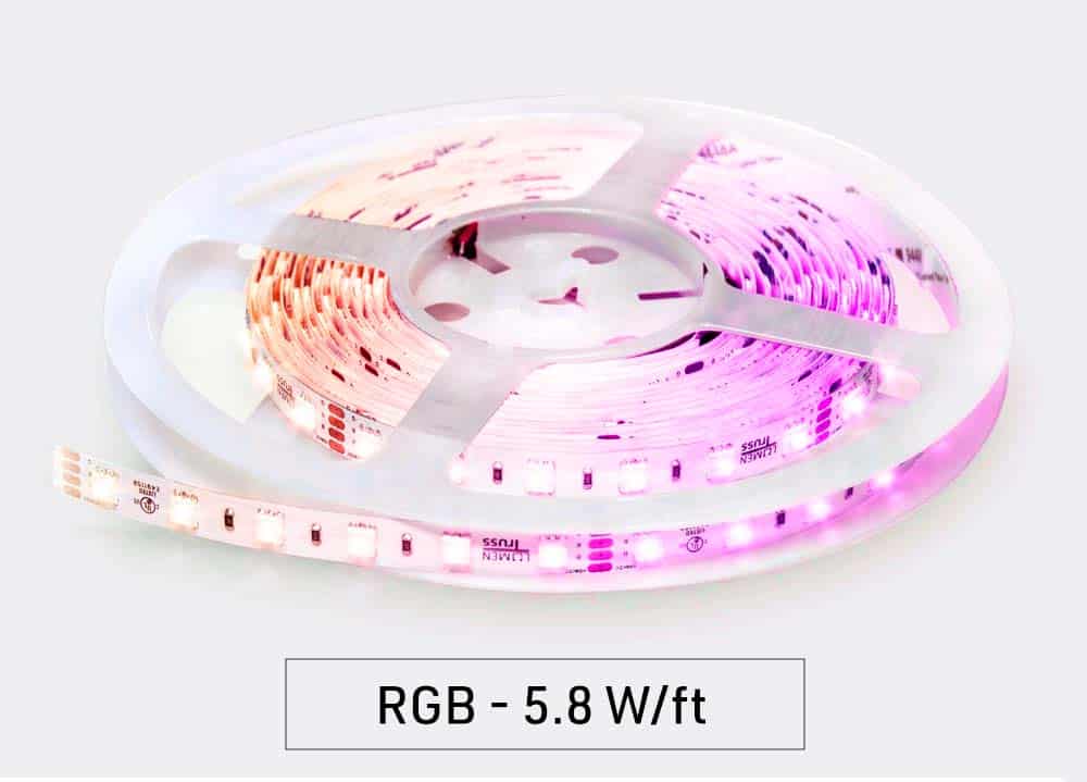 LED Strip 12/24V - RGB - Aansluitkabel - Clip-Open eind - 10mm