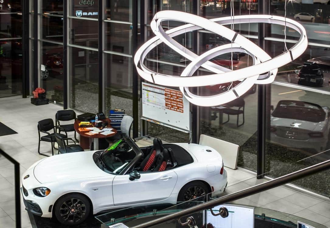 Car showroom LED lighting