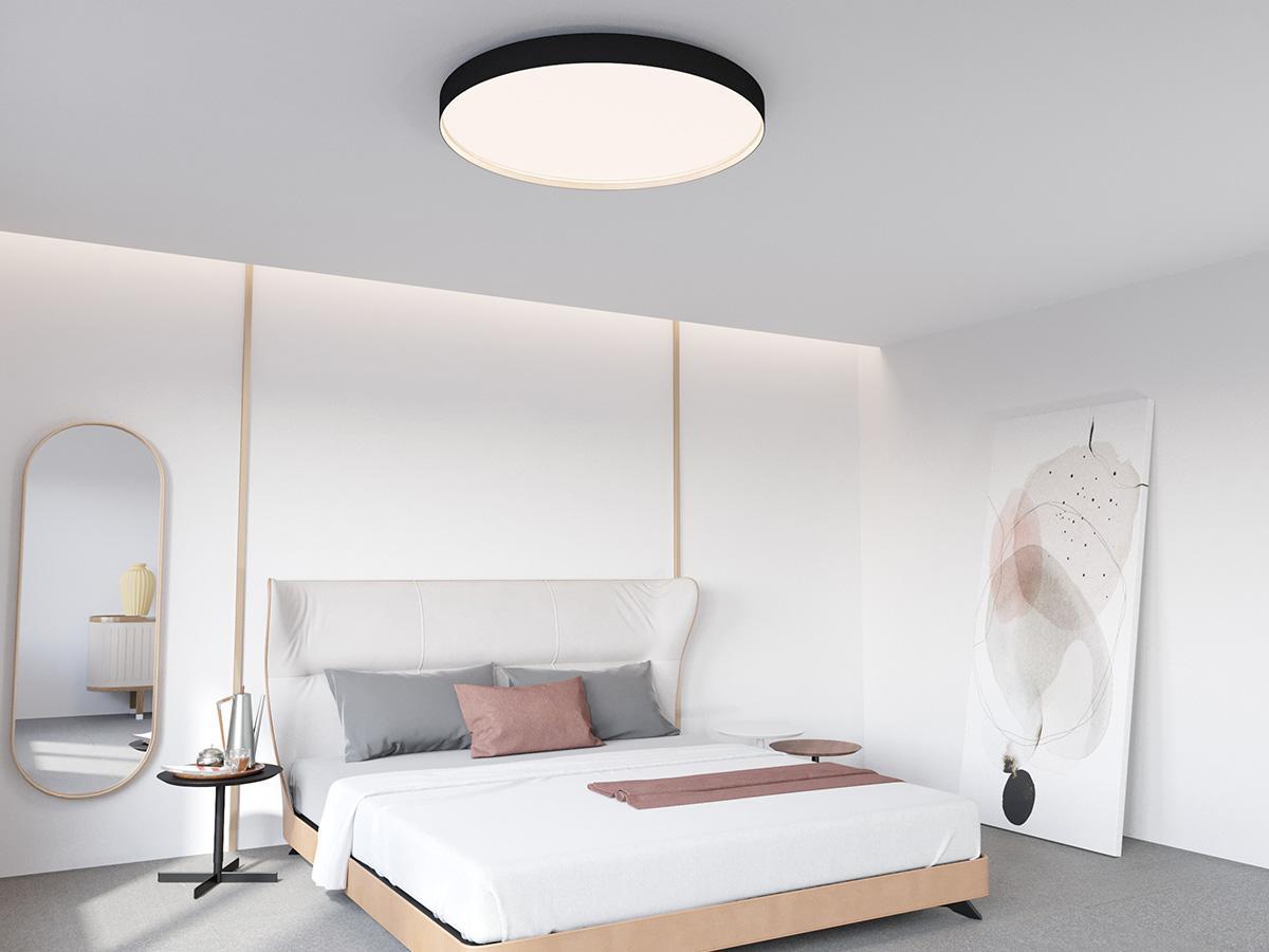 Fullmoon ceiling luminaire in the bedroom